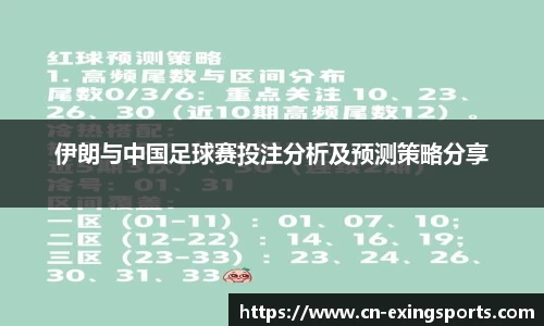 伊朗与中国足球赛投注分析及预测策略分享